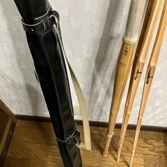 剣道　竹刀入れ　竹刀　竹刀ケース　本革　黒　の画像
