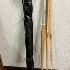 剣道　竹刀入れ　竹刀　竹刀ケース　本革　黒　