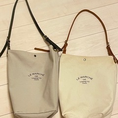 キャンバス　ショルダー　バッグ　２個セット VIMPETS の画像