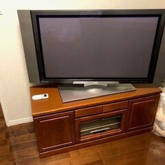 HITACHI W42-P5000 日立プラズマテレビ・ AVC-H5000（リモコン付き）と V-F3 引取のみの画像