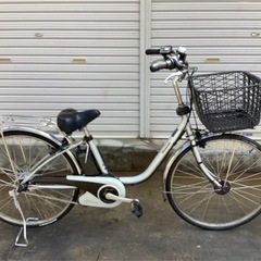 164パナソニック最新機種電動アシスト自転車viviDX26インチシルバーボディ