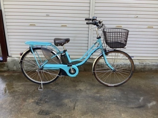 165パナソニック最新機種電動アシスト自転車TIMO26インチ　ミズイロボディー