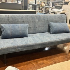 ⭐️人気⭐️マナベインテリア デニム調ソファベッド No.4355