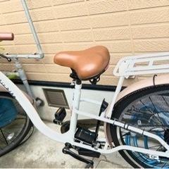 交渉中です　　　　　Airbike 電動自転車　変速機あり　キャメル&ホワイト