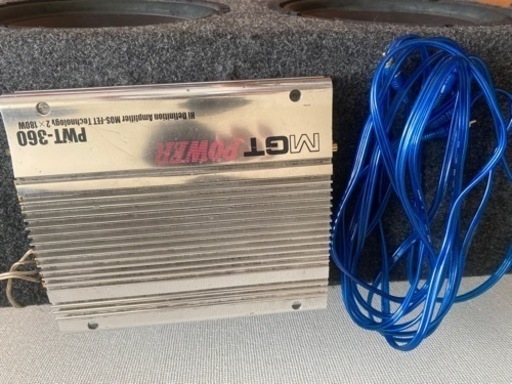 KICKER ウーファー　アンプとRCAケーブル付き　ばっ直ヒューズもお付けします