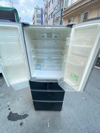 ?‍♀️☘️大阪市内配達設置無料?‍♀️オシャレガラスストップ冷蔵庫400L 自動製氷機付き?保証有り