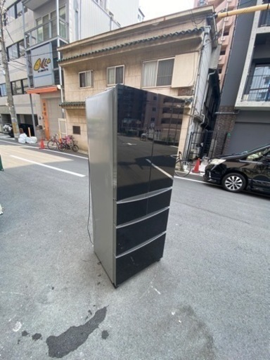 ?‍♀️☘️大阪市内配達設置無料?‍♀️オシャレガラスストップ冷蔵庫400L 自動製氷機付き?保証有り