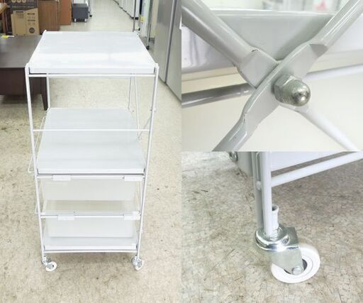 MUJI 無印良品 スチール ユニットシェルフ 引出2 キャスター付き MUJI 無印良品 スチール ユニットシェルフ 引出2 キャスター付き
