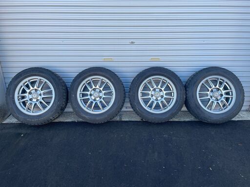 値下げ！４本セット／スタッドレス用アルミホイール／ダンロップウィンターマックス195/65R15（セレナ、ノア、VOXY）