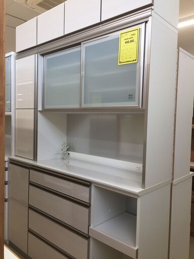 【ジモティ来店特価！！】定価30万円！！　食器棚　綾野家具　J-0865