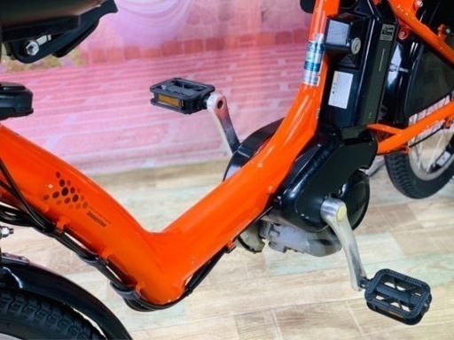 ❷5585子供乗せ電動アシスト自転車ブリヂストン20インチ良好バッテリー