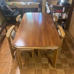 P0437 ダイニングテーブル セット 椅子4脚付き テーブルロ...