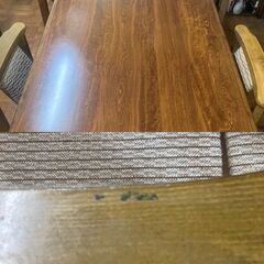 P0437 ダイニングテーブル セット 椅子4脚付き テーブルロータイプ 180cmの画像