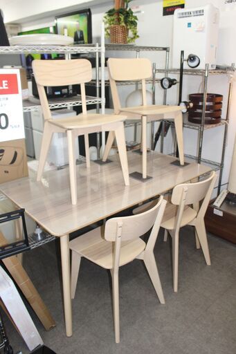 ★特別価格 人気ダイニング4点セット美品！★IKEA LISABO リーサボー ダイニングテーブル4点セット販売 美品！★大田区・品川区配送・設置無料★店頭取引歓迎！
