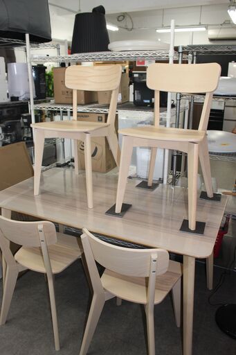 ★特別価格 人気ダイニング4点セット美品！★IKEA LISABO リーサボー ダイニングテーブル4点セット販売 美品！★大田区・品川