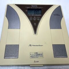 TANITA タニタ 内臓脂肪チェック付き体脂肪計 メタボスキャン TF-205 体重計 動作確認済 Bの画像