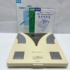 TANITA タニタ 内臓脂肪チェック付き体脂肪計 メタボスキャン TF-205 体重計 動作確認済 Bの画像