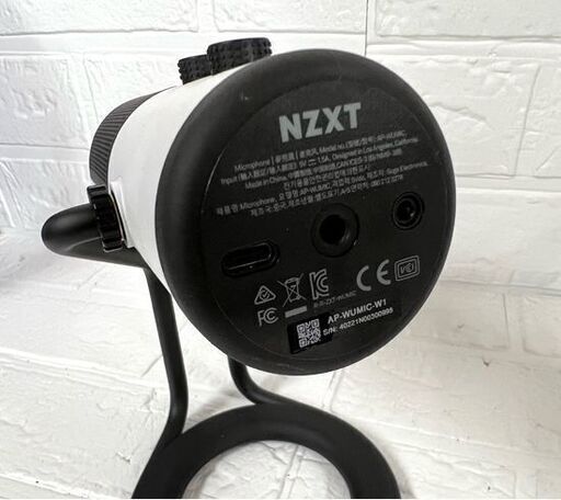 NZXT ゲーミングマイク USBマイク CAPSULE AP-WUMIC-W1 マットホワイト 動作OK 中古 ☆ 札幌市白石区 白