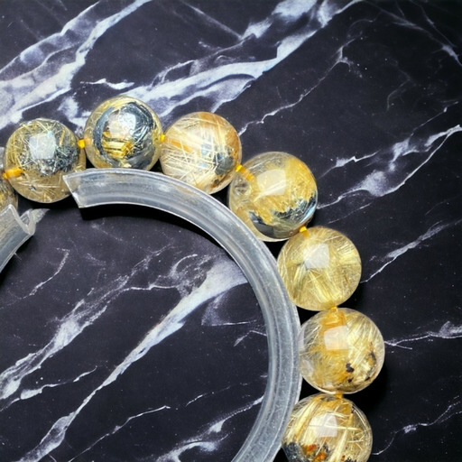 【式神封入】太陽放射タイチンルチル[Ha6Vq]12.5mm　金、財、仕事、恋愛