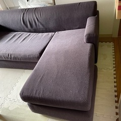 無印 L字型ソファー ２３日までに取りに行く来れる方限定の画像