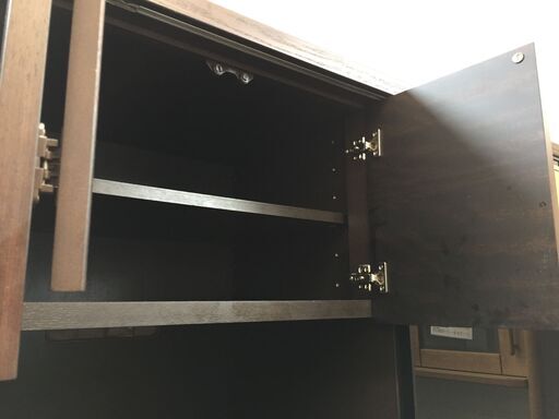 【ジモティ来店特価！！】食器棚　スライド扉付き　　J-0879