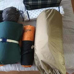キャンプ用品　１人用テントなど
