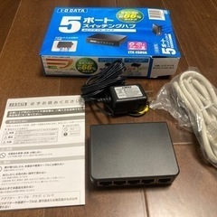 アイオーデータ 5ポートスイッチングハブ ACアダプタータイプ