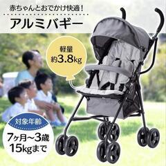 【新品未使用】出品8月26日まで アイリスプラザ ベビーカー おでかけバギー B型  グレーの画像