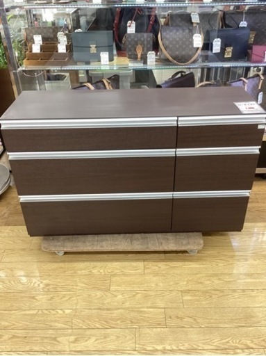 KH-65【新入荷 リサイクル品】ローチェスト ブラウン