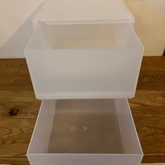 (受付終了)収納ケース２つお譲りしますの画像