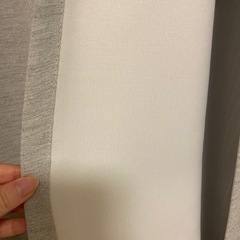 無印良品　グレーカーテン、レースカーテンのセットの画像