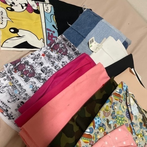 生地　ビンテージシーツはぎれ　プードルファー　新品多数　9/17まで