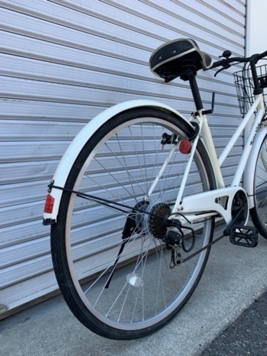 【整備士による点検済】☆前後新古タイヤ☆  27型　LEDオートライト シティーサイクル　防犯登録料込‼︎