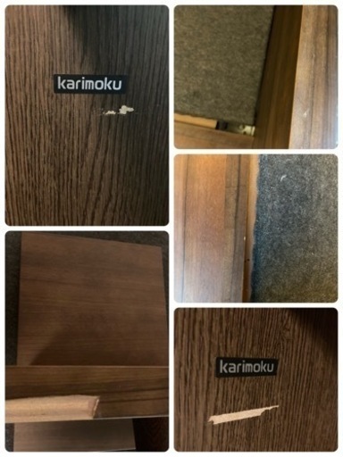 カリモク　ロータイプベッド　ナイトテーブルセット