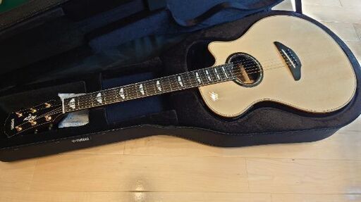 新品同様 YAMAHA APX1200II ヤマハ 総単板 ピエゾPUとコンデンサーマイク搭載エレアコ アコースティックギター フォークギター ストリートミュージシャンに セミハードケース付き