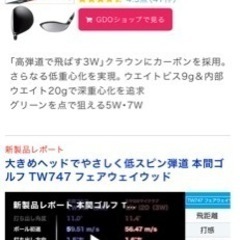 HONMA TW747 VIZARD FP7X 5Wの画像