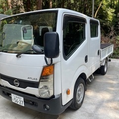 日産アトラス。ダブルキャブ、6人乗り。車検令和5.12.19日ま...