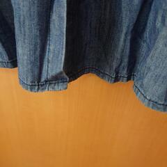 ZARA デニム 前開きワンピースの画像
