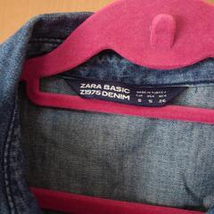 ZARA デニム 前開きワンピースの画像