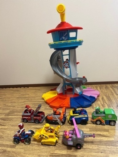 【引取限定】【週末値下！】パウパトロール　1.パウステーション 海外版高81cm×幅60cm  2.ベーシックビーグル