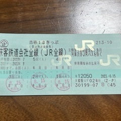 青春18切符 2回分 