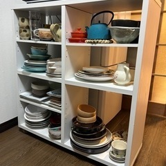 白い棚(キャスター付)お譲り先決まりました！の画像