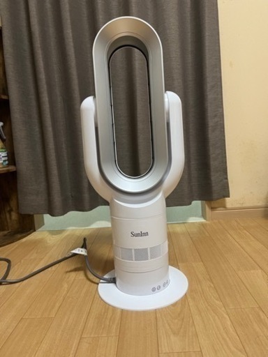 再投稿 扇風機 温風機能付き リモコン 箱付き