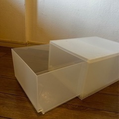 無印の良品です！小型収納ケース7こまとめて差し上げます！の画像