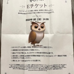 ポッター チケットの中古が安い！激安で譲ります・無料であげます｜ジモティー