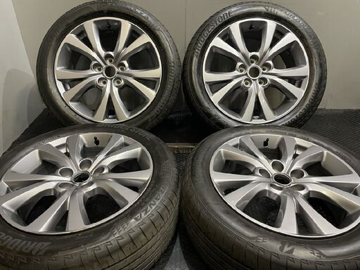 【BS BRIDGESTONE TURANZA T005A 215/55R18】夏タイヤ【MAZDA CX-30 純正ホイール 18インチ 7J5HPCD114.3+45】21年製 バリ溝　(VTG689)  クレジットカード QR決済可能