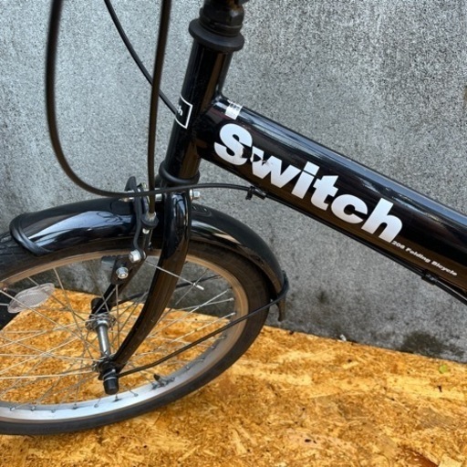 折りたたみ自転車 6段切替 ブラック