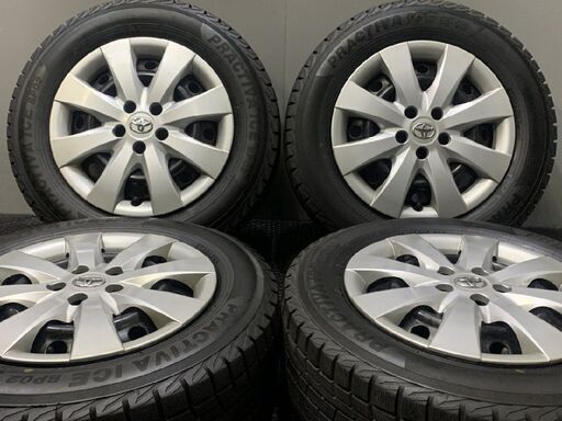 【PRACTIVA ICE 195/65R15】スタッドレス【トヨタ ウィッシュ 純正ホイール 15インチ 6J5HPCD100】20年製 バリ溝 プリウスにも　(TD058)  クレジットカード QR決済可能