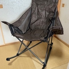 FIELDOOR   ロッキングチェア　ダークブラウン　アウトドア