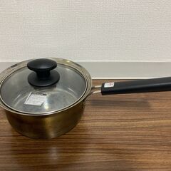 ふきこぼれにくいステンレス三層底片手鍋 18cm　